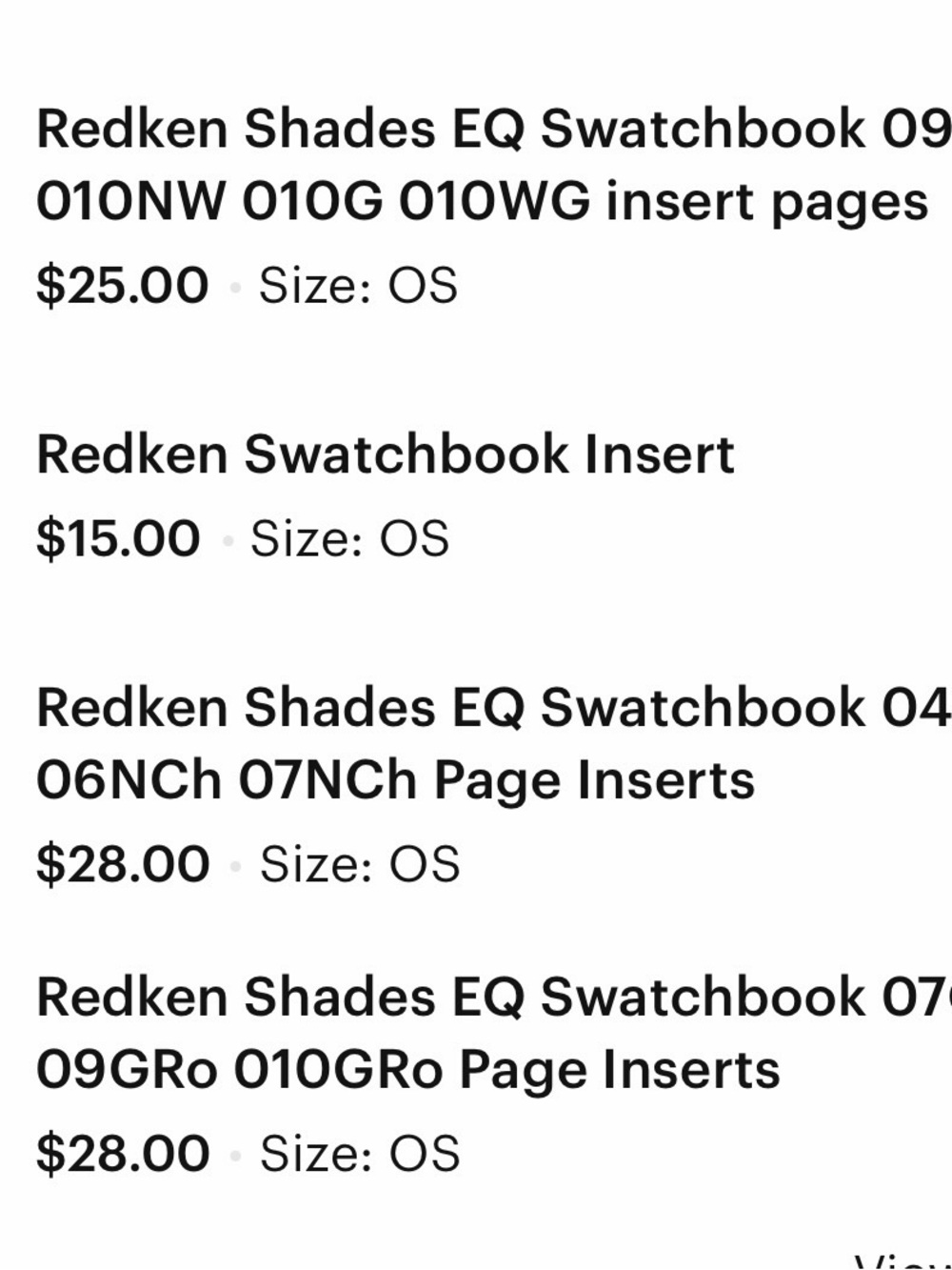 Redken Shades EQ Pink and Black Haircolor Set swatch book - Picture 16 of 16